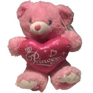 Valentine's Princess Sweetheart teddy Bear plush Pink 19" Dan Dee 2013